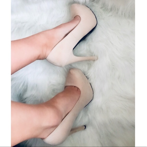 Charlotte Russe Shoes - BUNDLE!! BEIGE&BLACK PLATFORM PUMPS